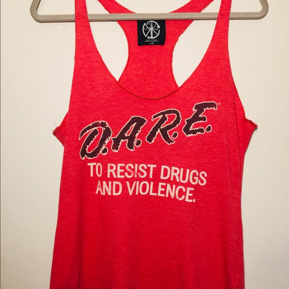 Recycled Karma D.A.R.E. Tank vintage look